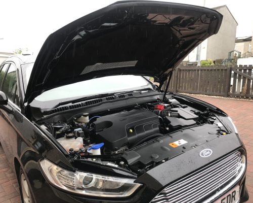 engine bay clean mobile car valet now glasgow black mondoe